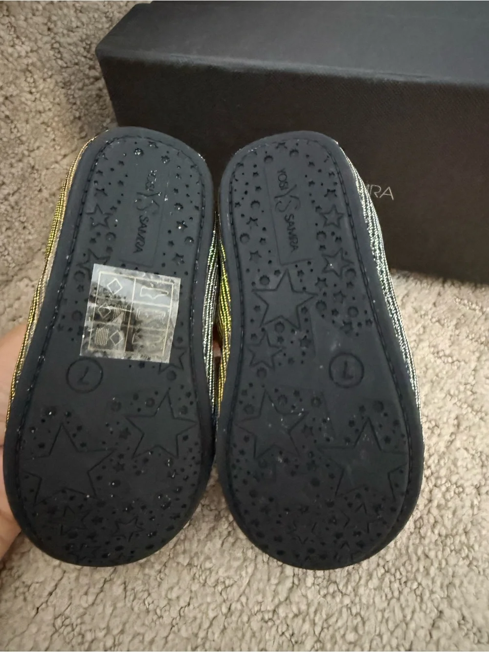 Yosi Samra NWT  Glitter Ballet Flats